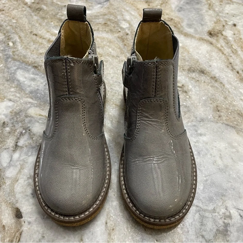 New Kids Naturino Arthur Chelsea Shiny Leather Boots